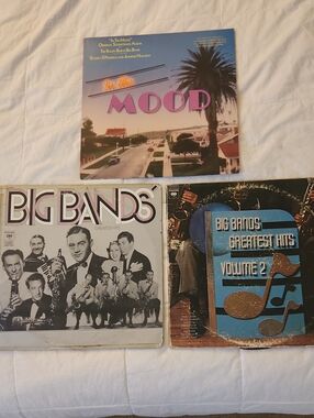 Vintage Big Bands Vinyl Record Lot - Pink, Blue, Black Covers [Set 3]